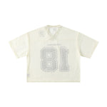 Retro Mesh Cropped Football Jersey Number 18