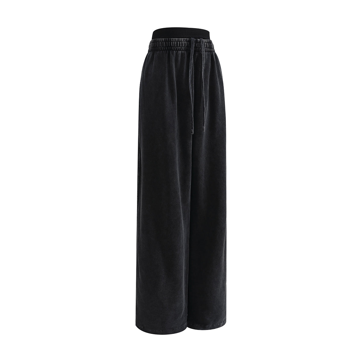 Heavy Wash Cotton Double Waistband Sweatpants