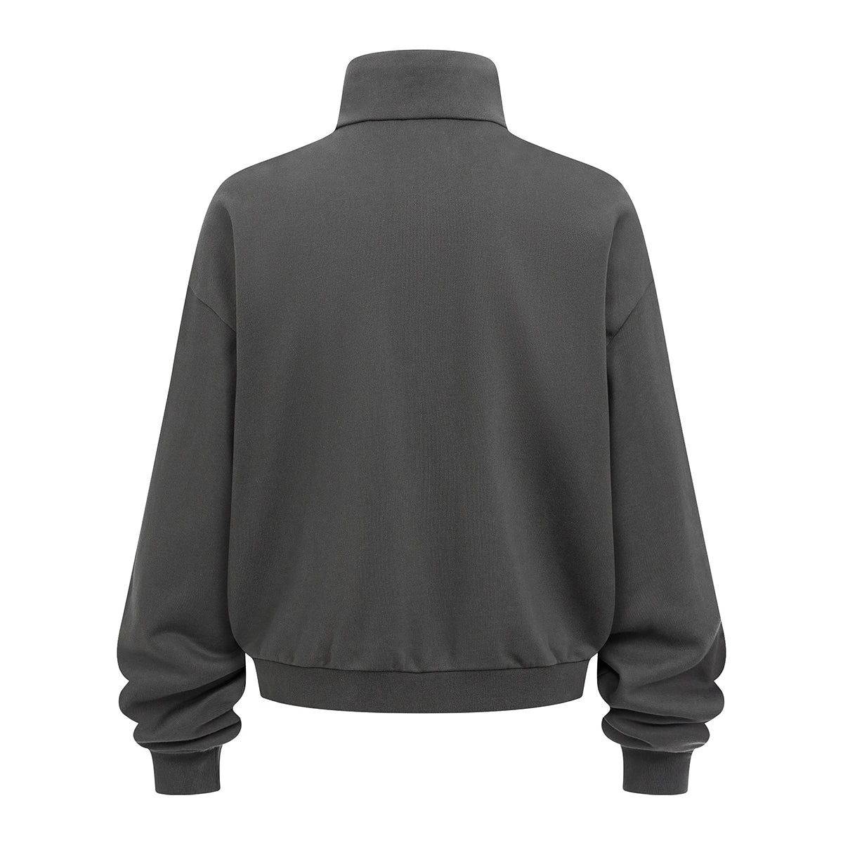 Oversized Zip High Neck Sweatshirt