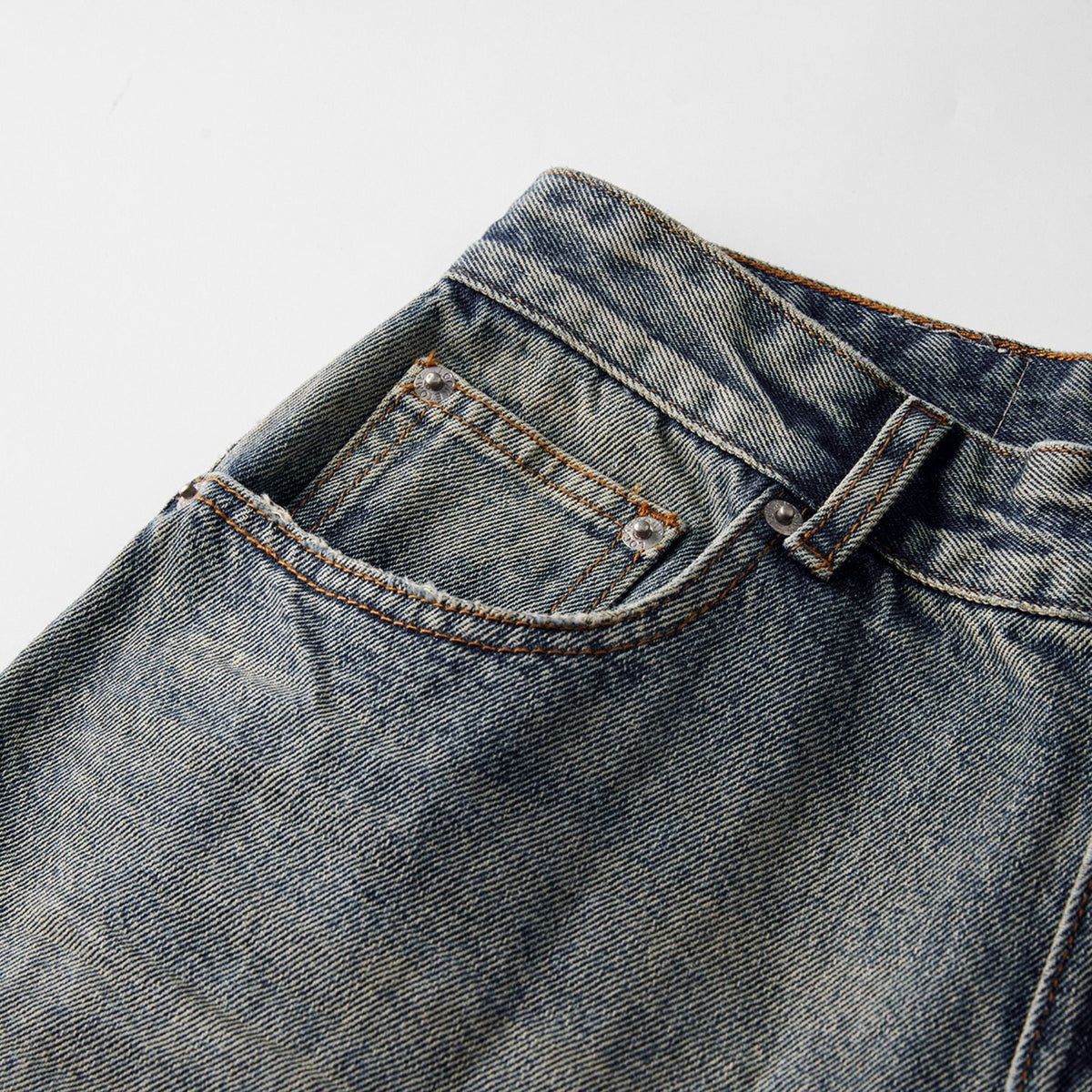 Muddy Washed Whiskers Bootcut Jeans-INNBLAC Fashion Apparel