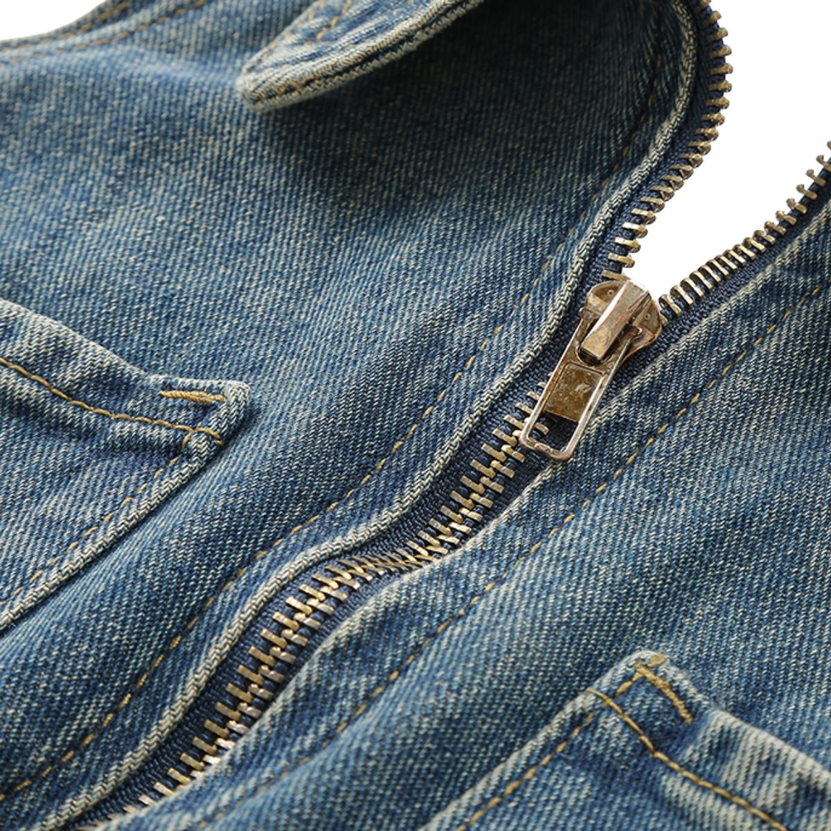 Halter Neck Belted Ripped Denim Mini Dress
