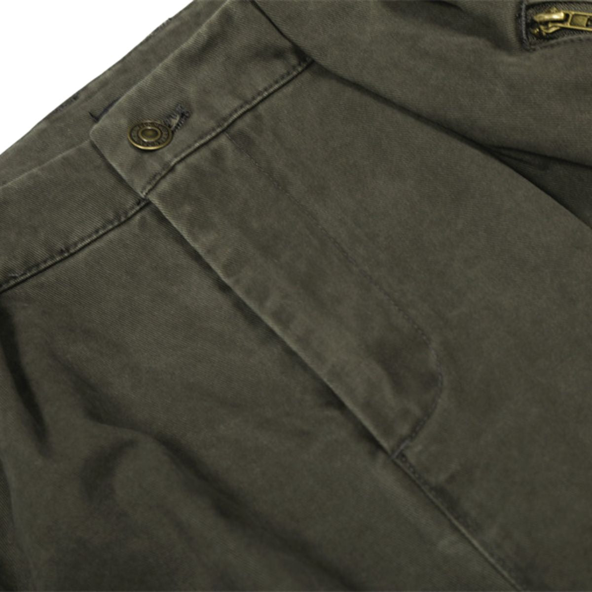 Men's Vintage Punk Cargo Pants â€?Wide-Leg, Zipper & Pockets