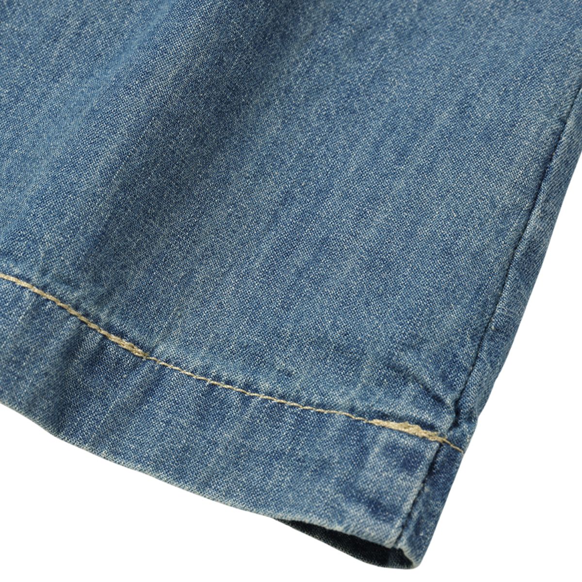 Sleeveless Self-Tied Denim Midi Dress
