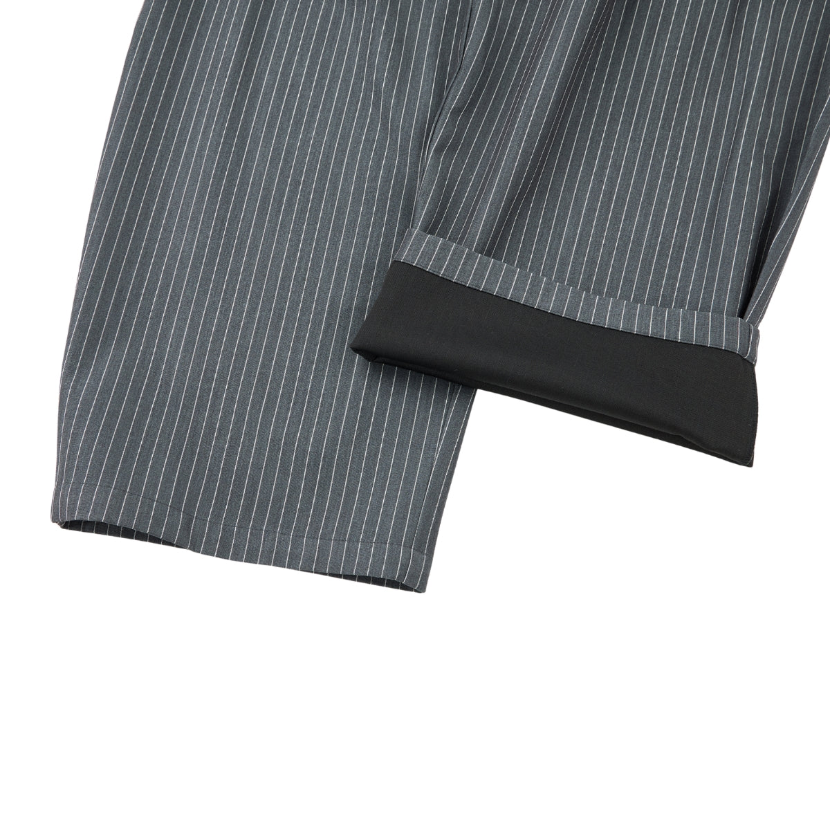 Vintage Stripe Barrel-Leg Tailored Trousers