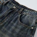 Vintage Washed Straight Leg Jeans-INNBLAC Fashion Apparel