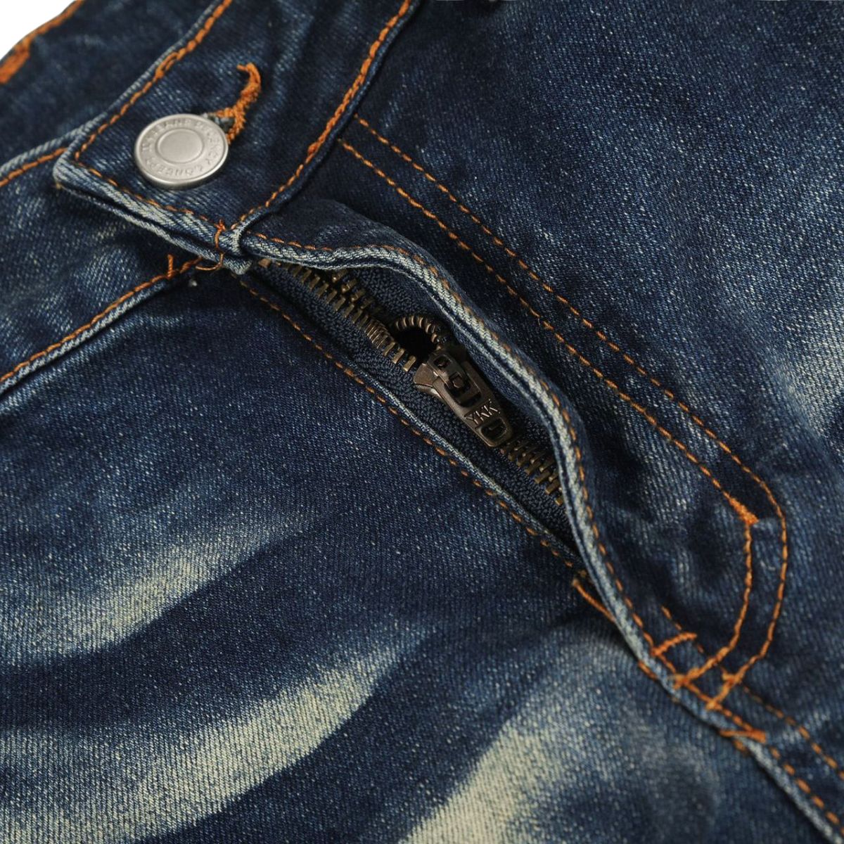 Vintage Distressed Slim Flare Jeans