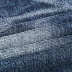 Deep Blue Washed Cat Whisker A-Line Straight Baggy Denim Jeans