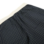Vintage Plaid Panel Wide-Leg Trousers