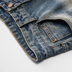 Washed Straight Leg Denim Pants-INNBLAC Fashion Apparel