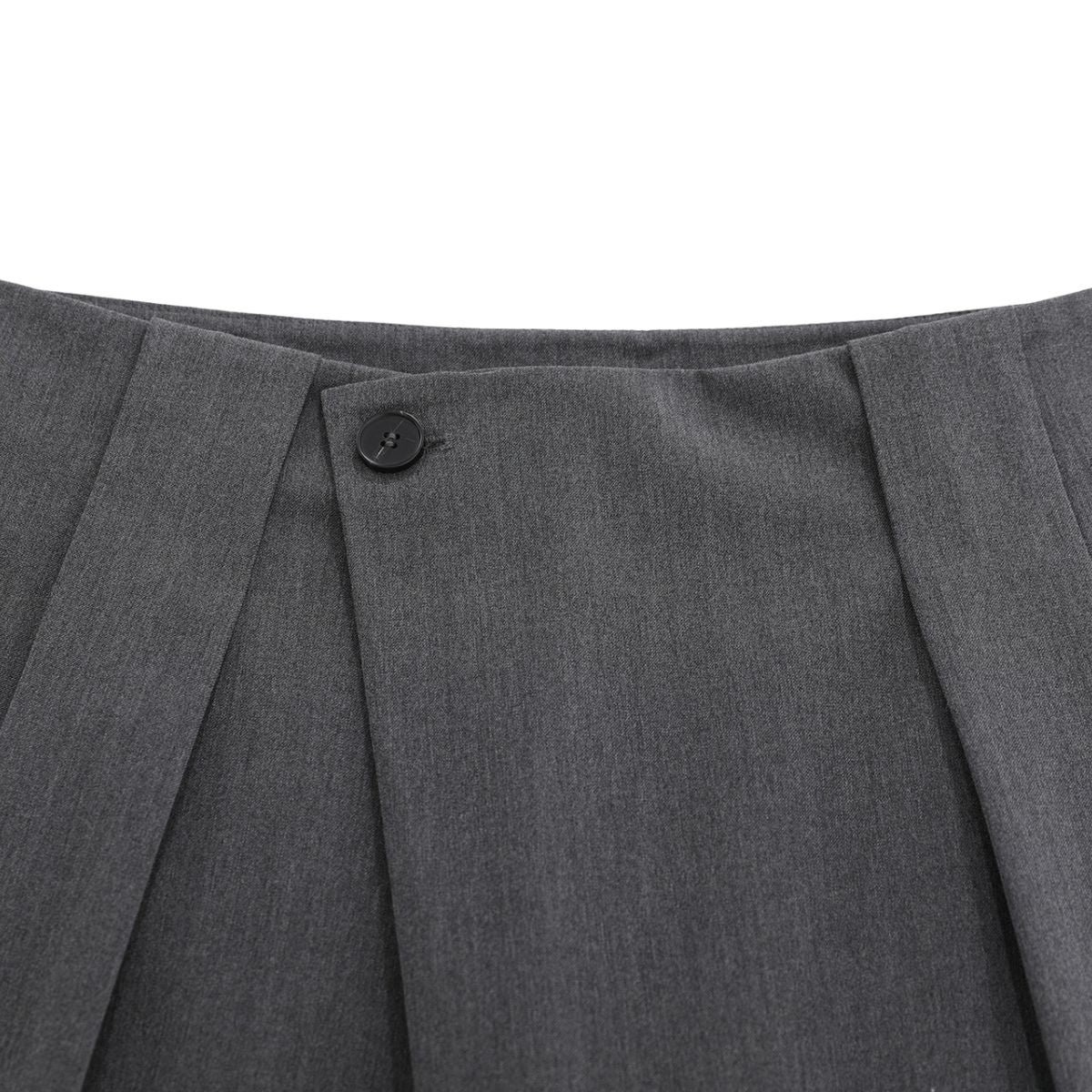 Vintage Asymmetrical Wide Leg Cropped Suit Shorts