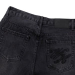 Vintage Washed Slim Flare Jeans