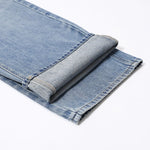 Washed Vintage Blue Boyfriend Jeans-INNBLAC Fashion Apparel