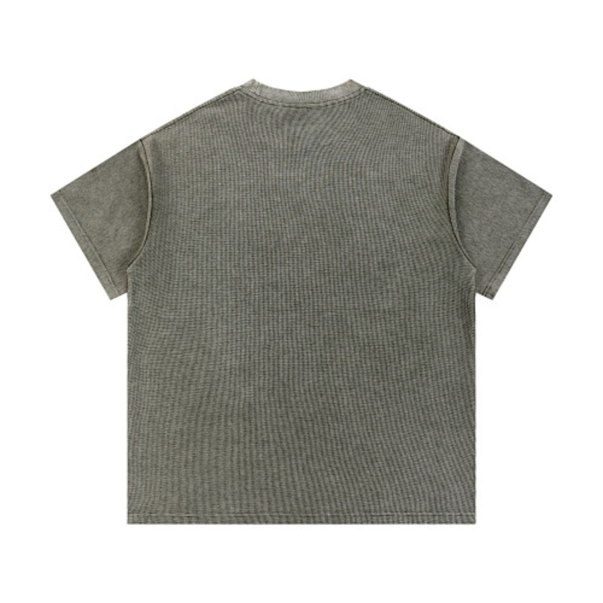 340G Vintage Wash Waffle Knit Relaxed Fit T-Shirt