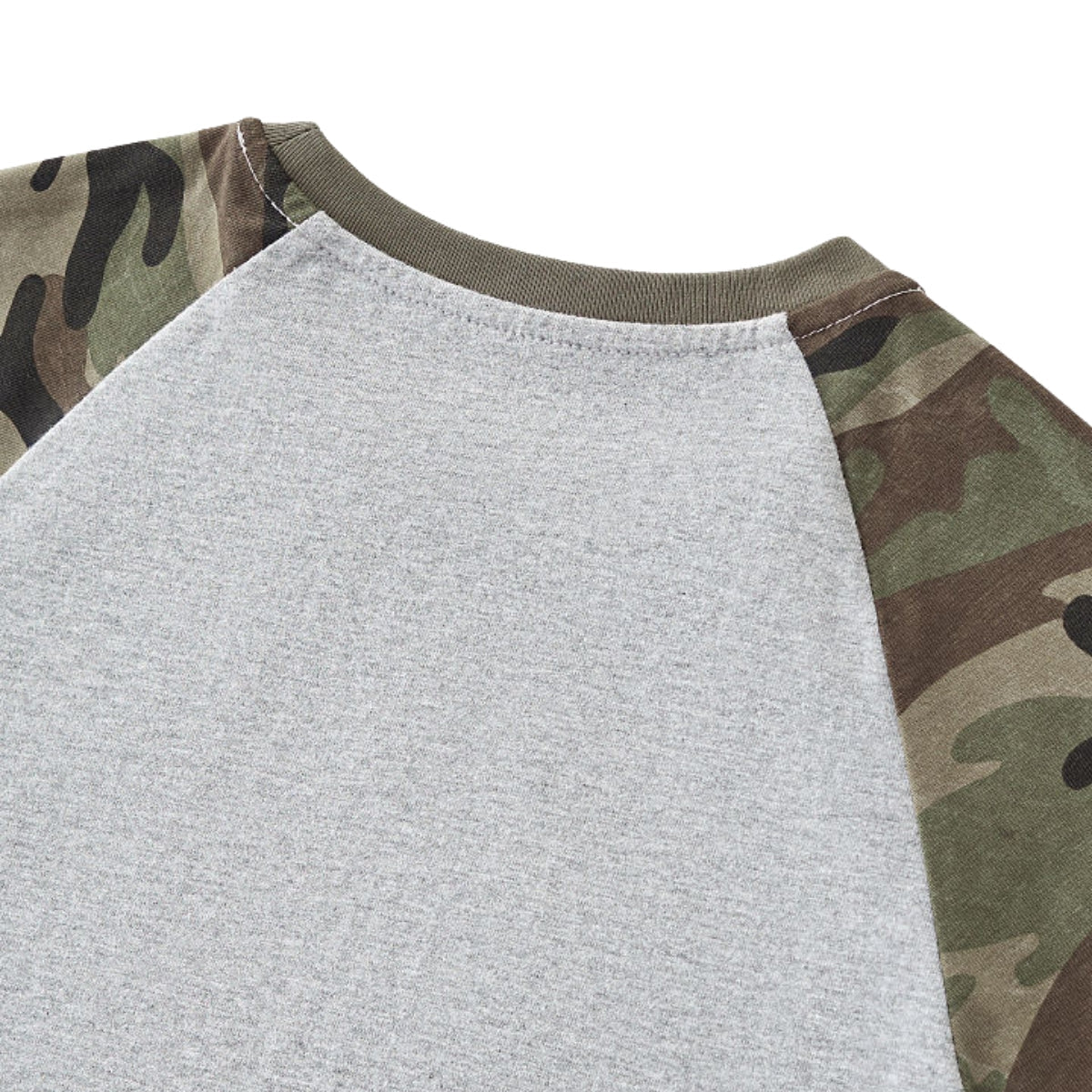 Raglan Camo Spice Girl Cropped Tee