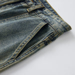 Wide Leg Cargo Denim Pants-INNBLAC Fashion Apparel