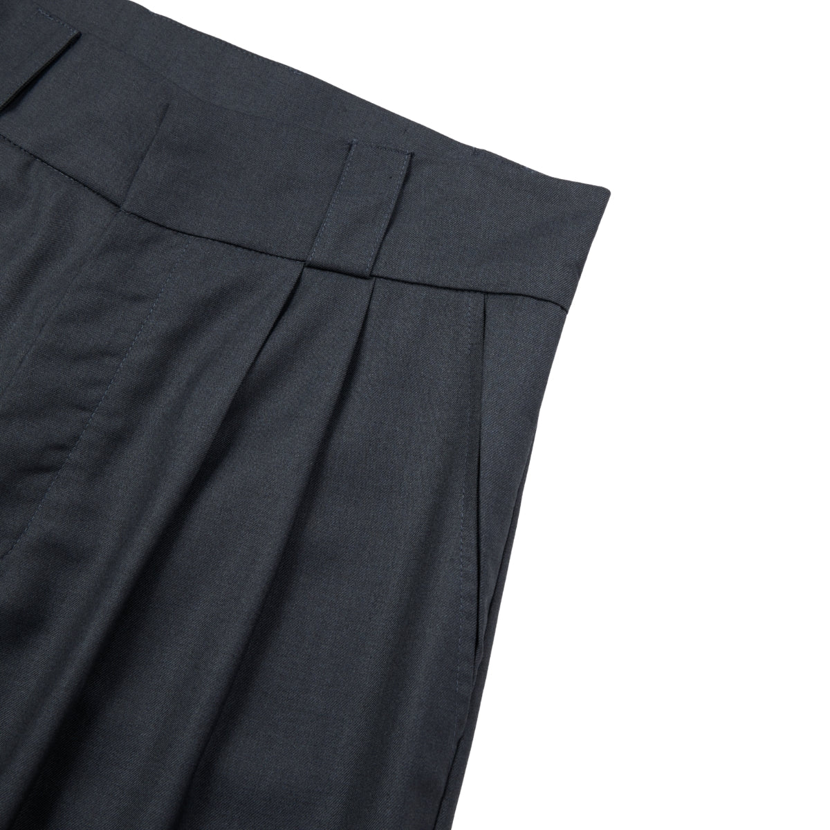 Vintage High Street Pleated Wide-Leg Draped Trousers