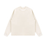 Washed Waffle Cotton Raglan Long Sleeve Tee 340G