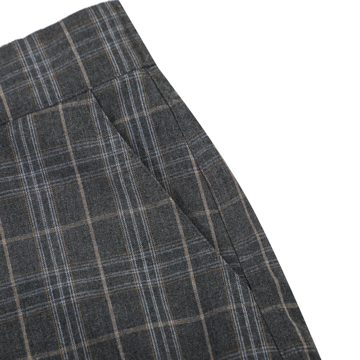 Plaid Multi-Pocket Cropped Cargo Shorts