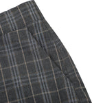 Plaid Multi-Pocket Cropped Cargo Shorts