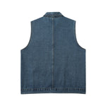 Classic Blue Washed Denim Vest