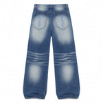 Vintage Embroidered Bootcut Denim Jeans