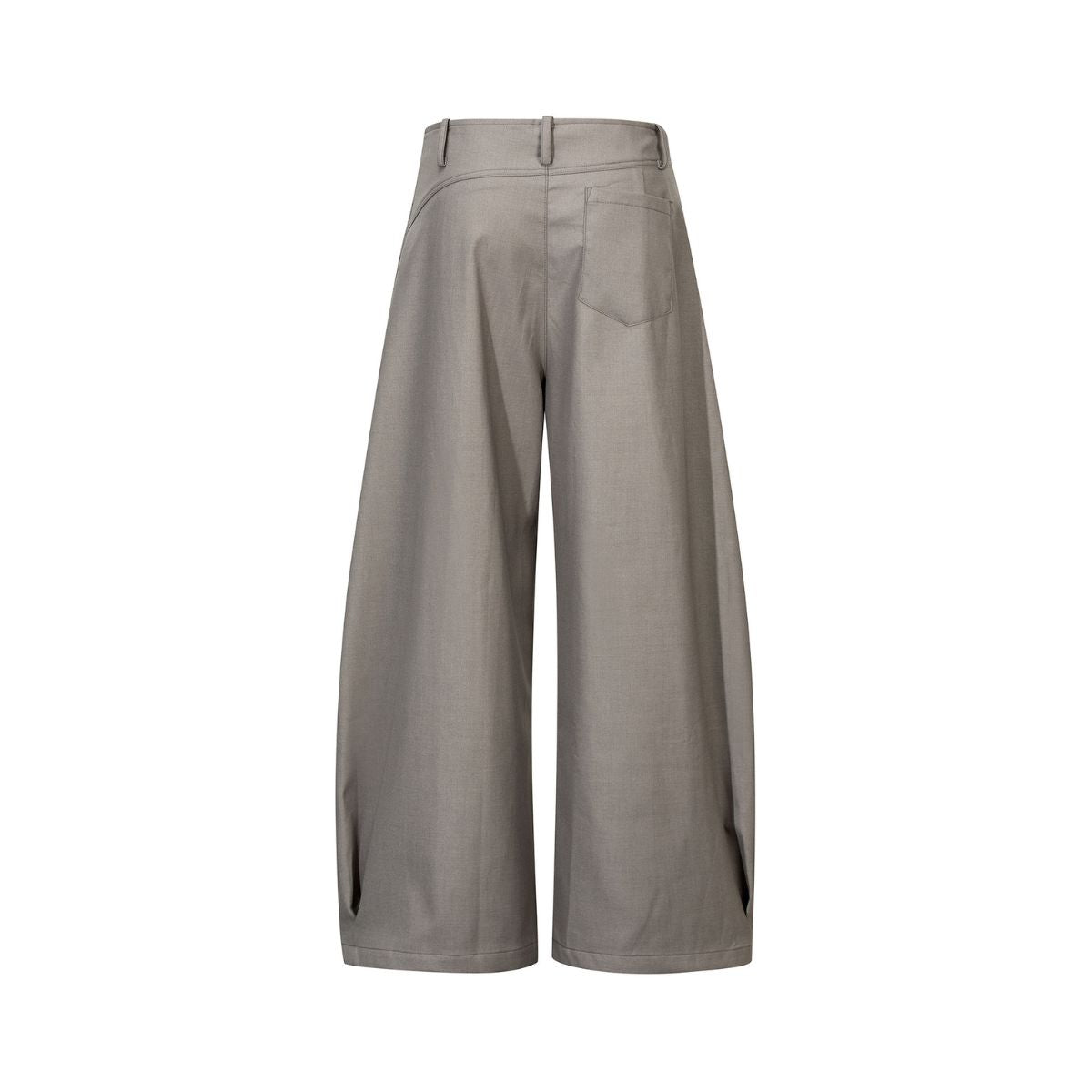 Vintage Curved Wide Leg Draped Trousers