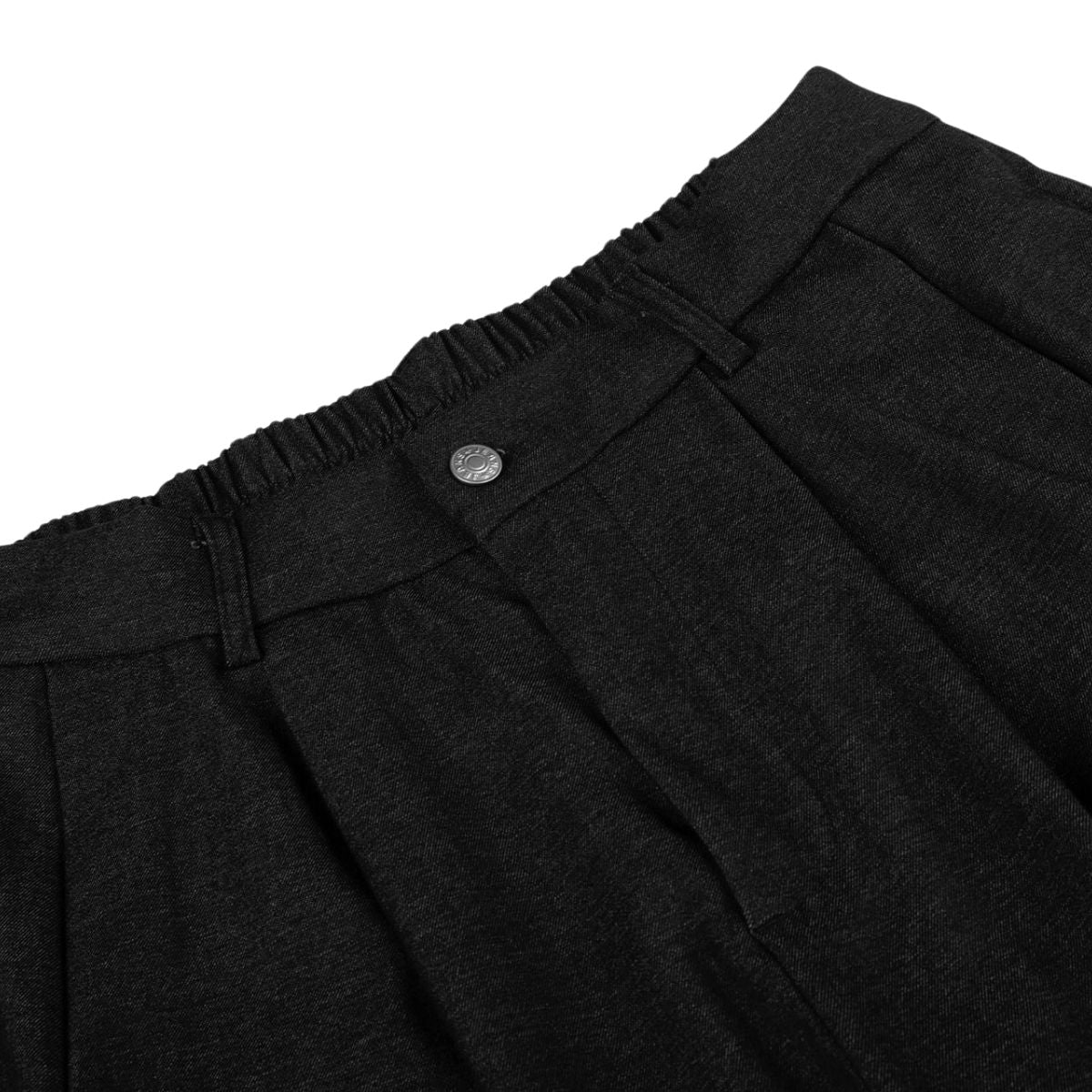 Draped Wide Leg Summer Suit Trousers with Deconstructed Panels