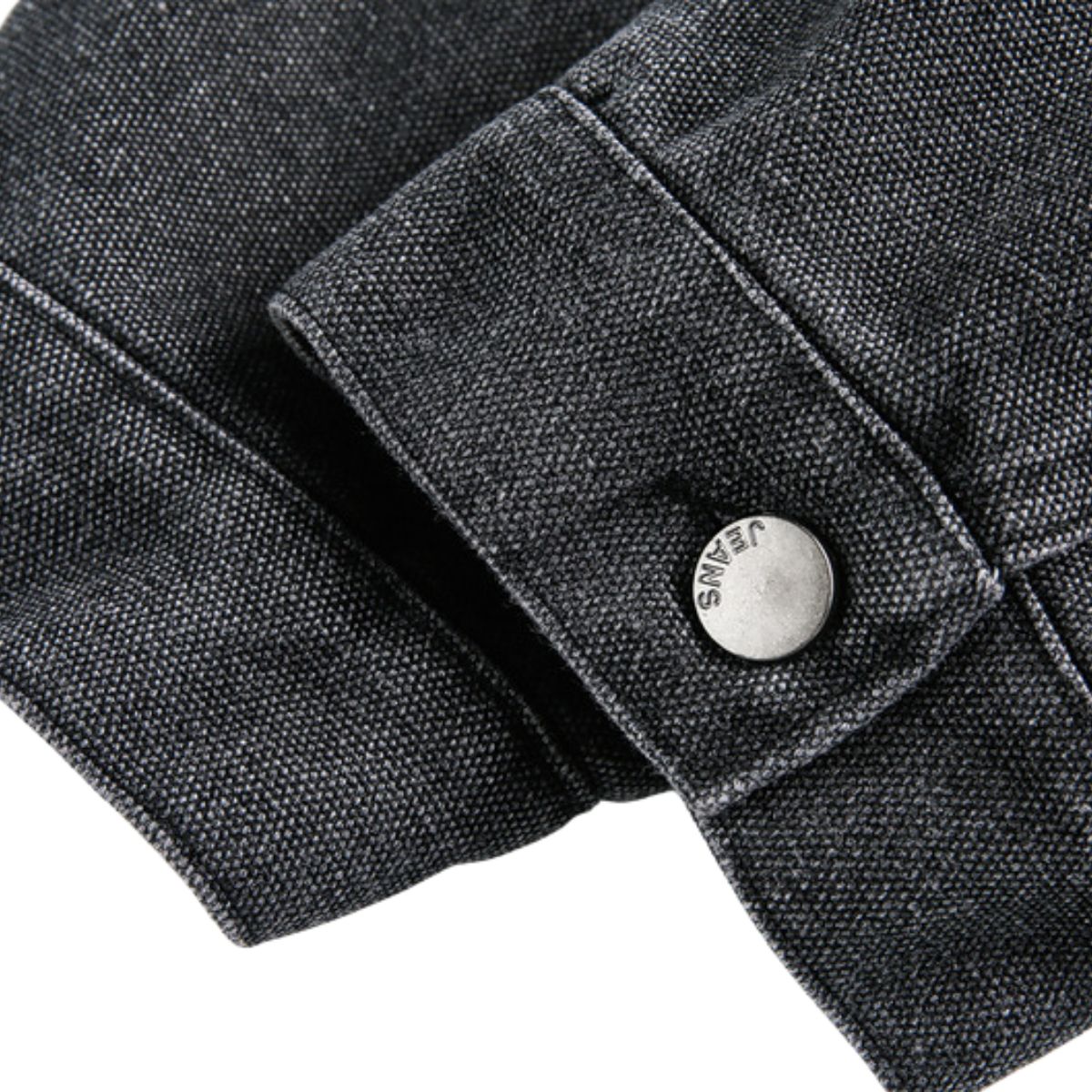 Vintage Washed Distressed Dropped Shoulder Workwear Multi-pocket Denim Jacket