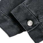 Vintage Washed Distressed Dropped Shoulder Workwear Multi-pocket Denim Jacket