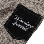 Vintage Leopard Print Balloon Leg Jeans