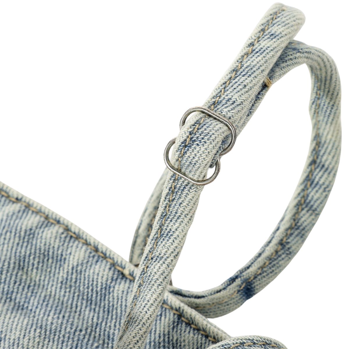 Vintage Washed Strappy Denim Mididress