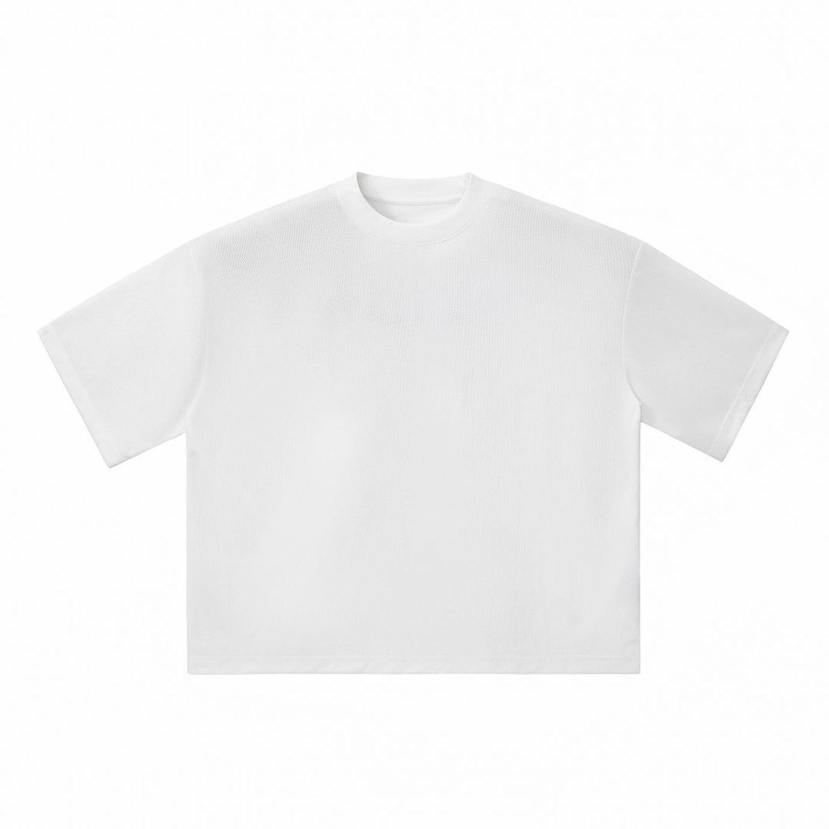 Boxy Retro Mesh Tech Knit Athletic Tee