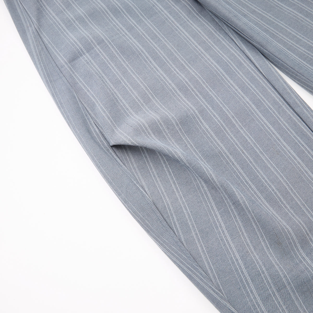 Vintage American Stripe Wide-Leg Curved Trousers