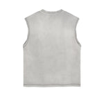 Native Warrior Graphic Sleeveless Faded Tee-INNBLAC Fashion Apparel