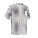 Swirl Dyed Distressed Pocket Loose Fit Crew Tee