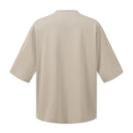 Washed Raw-Edge Pocket Clean Fit Crew Neck Tee