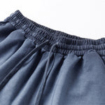 Reverse-Dyed Distressed Raw Edge Shorts