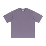 Solid Color Crew Neck Cotton T Shirt 255gsm