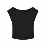 Solid Slim Fit Cropped Hot Girl Tee
