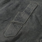 Bold Stitching Distressed Denim Jacket