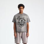 Heavyweight Gothic Graphic Raw-Edge Tee