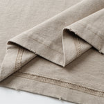 Washed Raw-Edge Pocket Clean Fit Crew Neck Tee