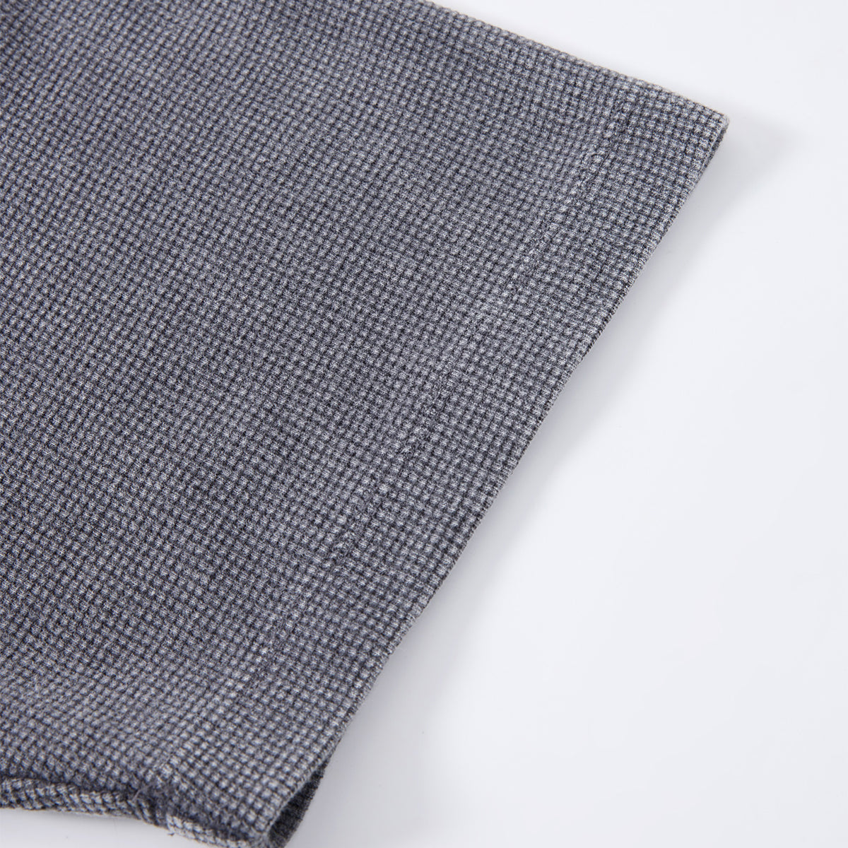 Boxy Waffle Washed Distressed Raglan Tee