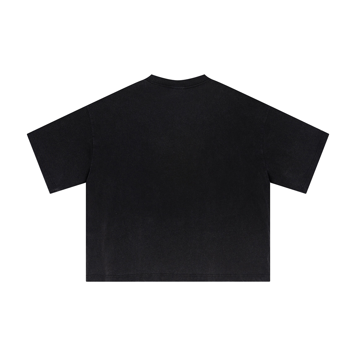 Reverse Fry Washed Vintage Casual Cotton Tee