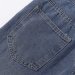 Embroidered Patch High Waist Wide Shorts