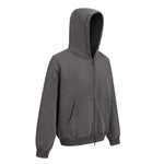 Vintage Oversized Full Zip Kangaroo Pocket Hoodie