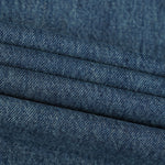 Vintage Wash Faux Layered Baggy Curved Leg Denim Jeans