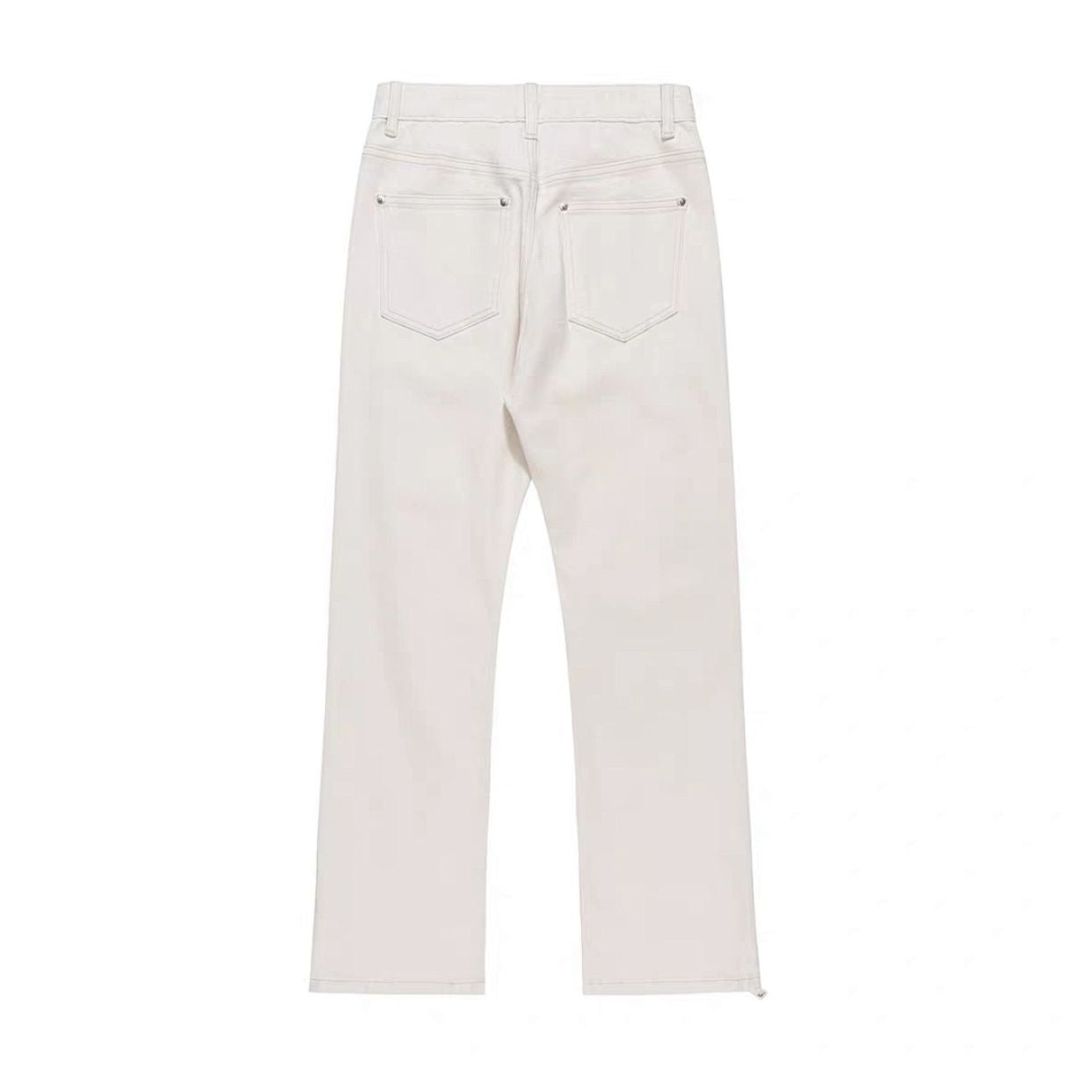 Stretch Zip Hem Utility Bootcut Jeans