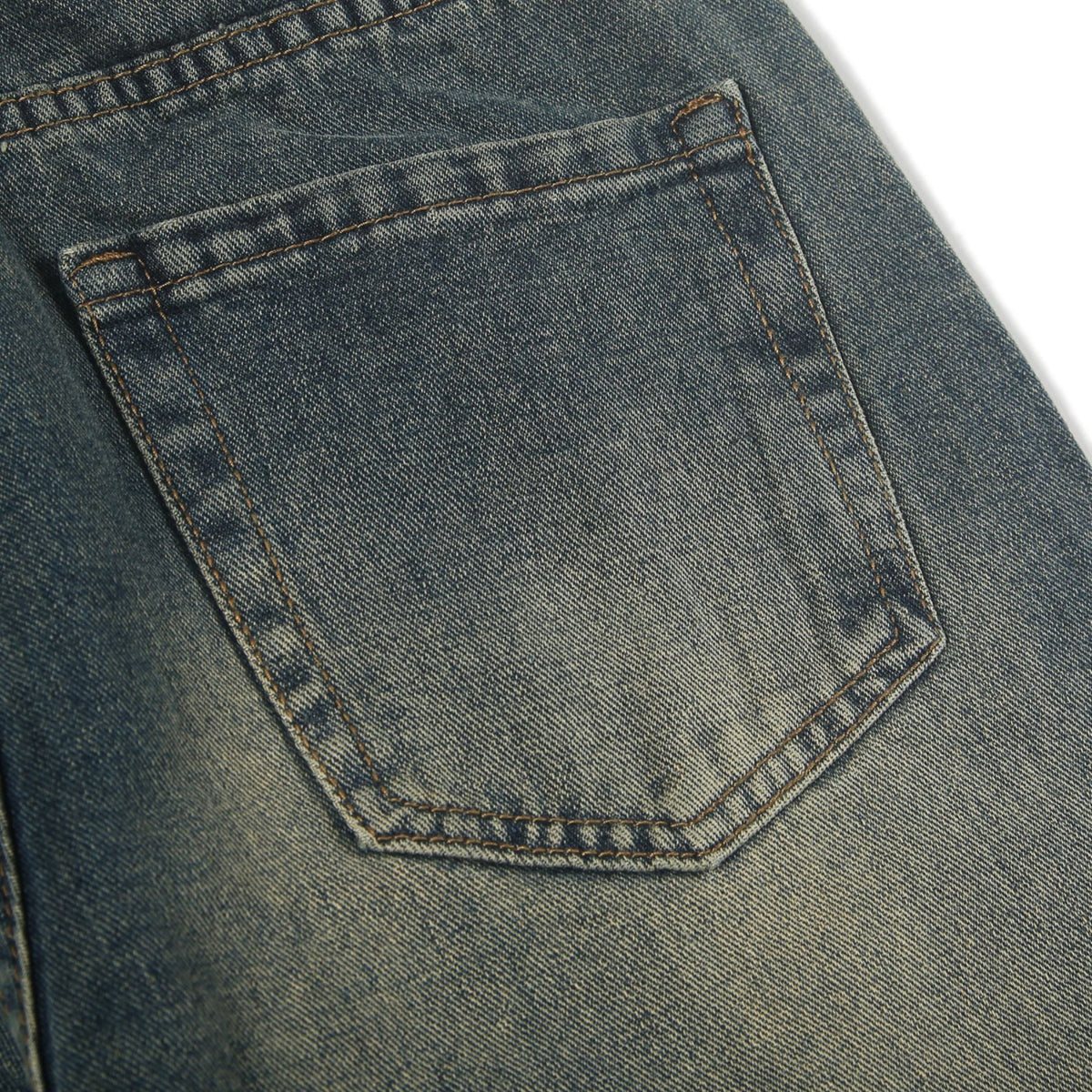 Washed Whiskers Straight Leg Jeans-INNBLAC Fashion Apparel