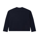 260G Waffle Knit Boxy Long Sleeve Tee